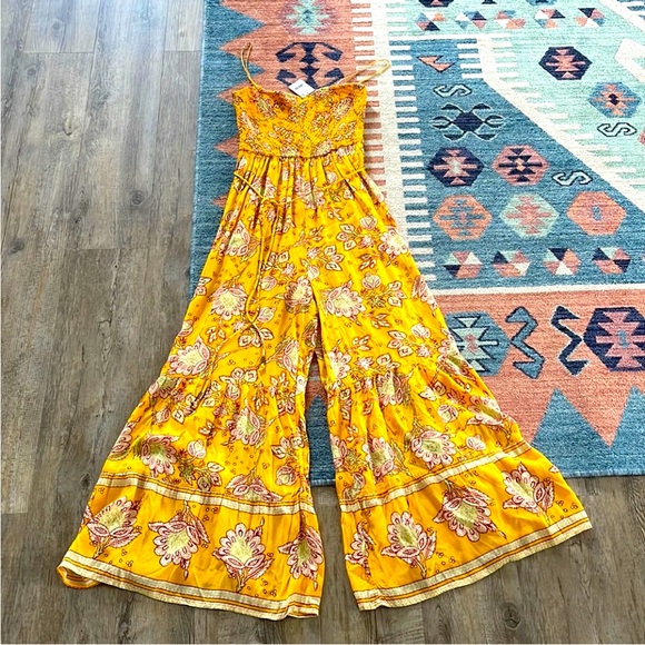 NWT free people bell bottom jumpsuit - Picture 1 of 5